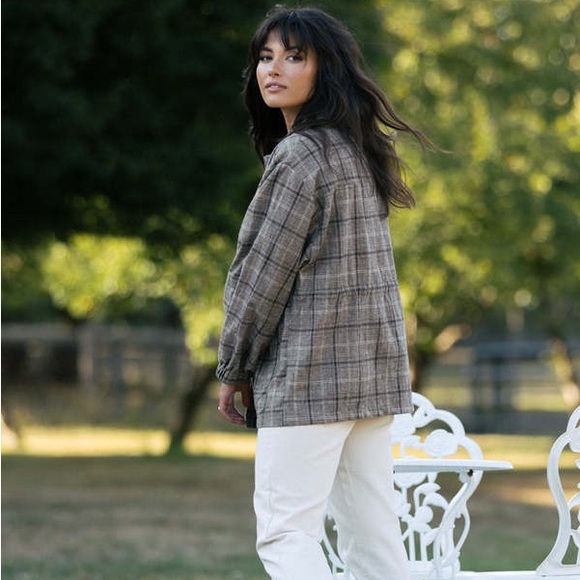 Harly Jae Plaid Button-Up Jacket XL XXL doen - Picture 4 of 11